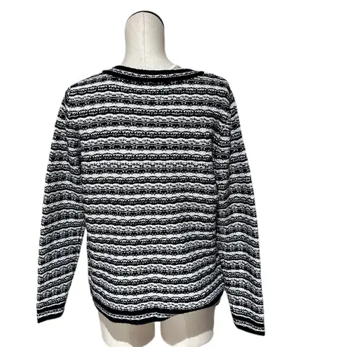 Anne Klein NWT  Mix Stitch Short Wool-Blend Cardigan Blazer Jacket