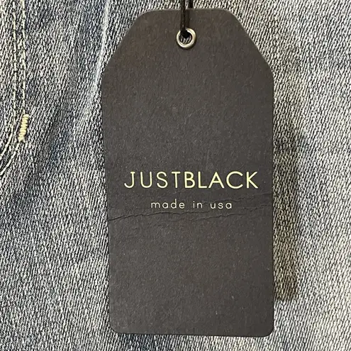 Just Black Womens 32 Jeans Riley Distressed Skinny Crop NWT Light Washed USA