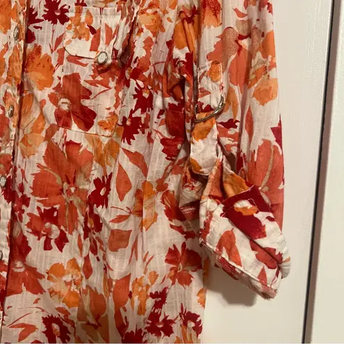 Karen Scott #116 COTTON BUTTON UP BLOUSE XL