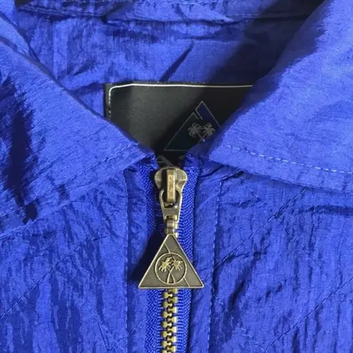 Casual isle nylon windbreaker bright colored print jacket size small Blue thumbnail 7