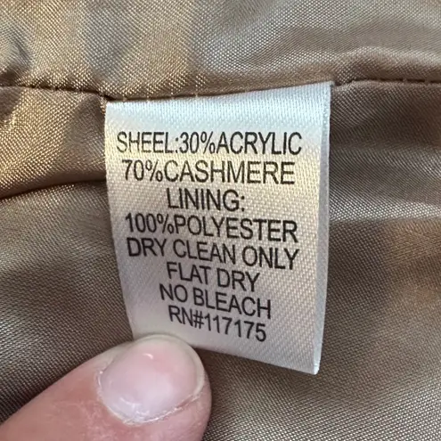 Fenn Wright Manson Faux Fur Vest Womens Medium Sleeveless Brown Tan Outerwear