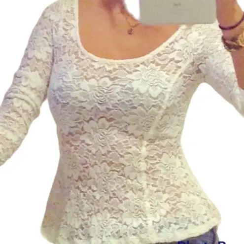 H&M ✨ , Divided White Peplum Top✨