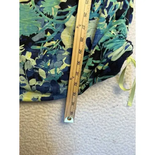 Title Nine Title Nine Dress Womens Medium Floral Matahari Ruched Reversible Summer