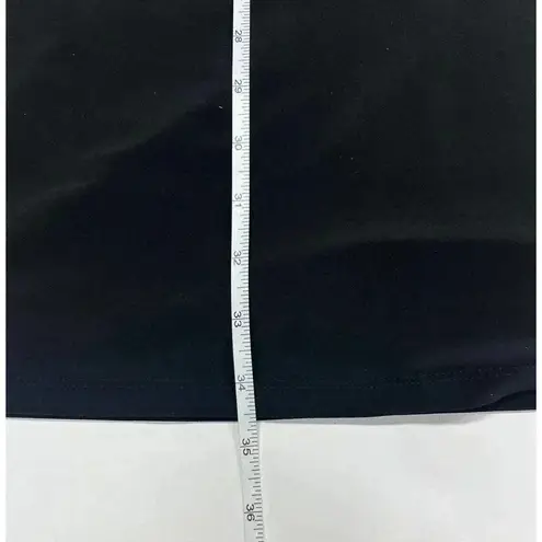 Lauren Ralph Lauren Dress Womens 10 White Black Split Flutter Sleeve Stretchy