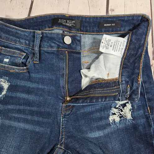 Judy Blue Denim Patch Jean Distressed Skinny Fit 3/26