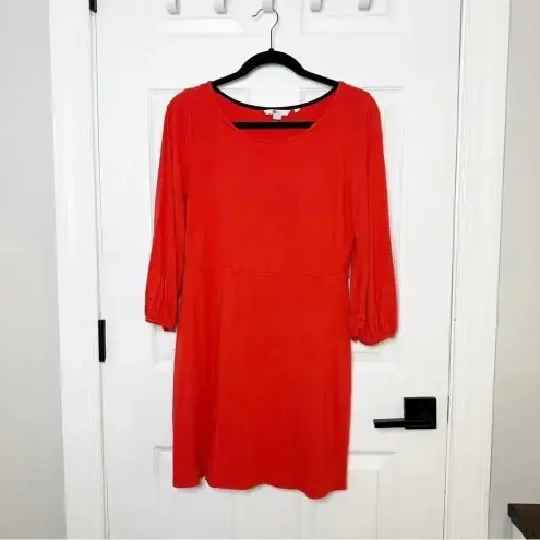 BODEN Lucie Red Knit Tunic Long Sleeve Dress US 8R/UK 12R Casual Office Modest Size 8