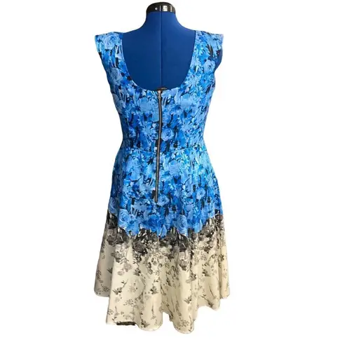 Metaphor Women’s Dress, Size 12, Blue & Gray Sleeveless