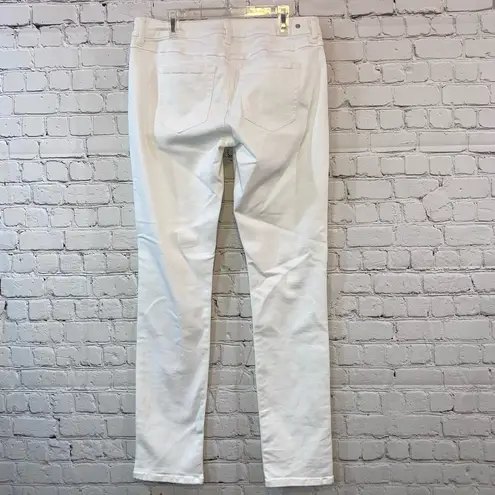 CAbi  Slim Boyfriend White Denim Jeans Style# 5171