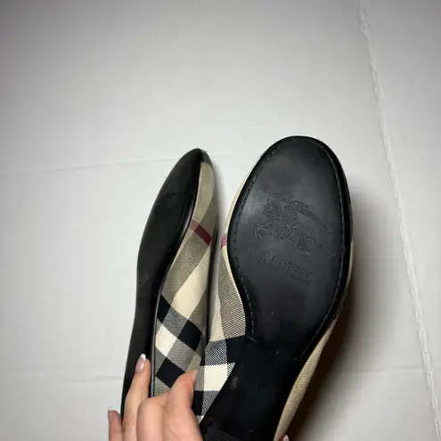 Burberry  Nova Check Round Toe Ballet Flats