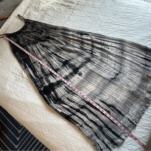 Jen's Pirate Booty Tinkerbell Cami Maxi Dress Black Tie Dye Small