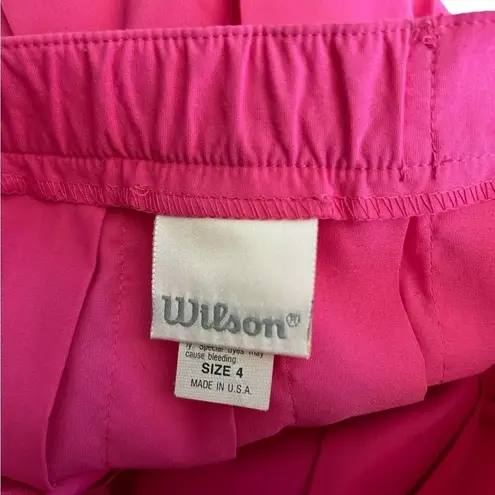 Wilson Pink Tennis Skirt Women's Size 4 Pleated Mini