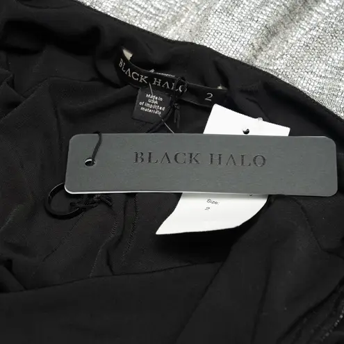 Black Halo - Iron Glow Metallic Long Sleeve Bodycon Dress