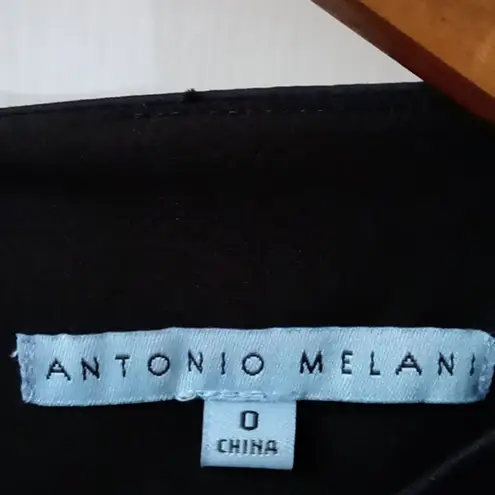 Antonio Melani  Black Balloon Sleeve Shift Dress 0 Party Castlecore Fairycore