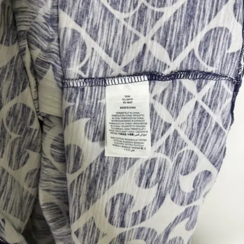 Boden Easy Notch Neck Jersey Dress – Navy/White Geometric Print, Size 10L Blue