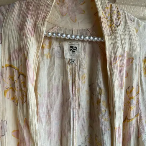 Billabong  pink summer kimono  Swim Coverup one size boho style