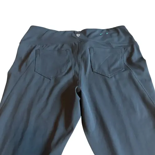 Kuhl Black Stretch Leggings Pockets Front Seam Workout Athleisure Hiking Large