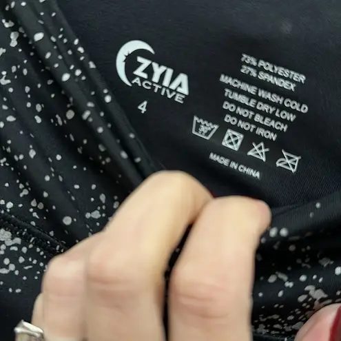 Zyia Active Black Reflective Pocket Light N Tight Hi-Rise 7/8 24” Leggings