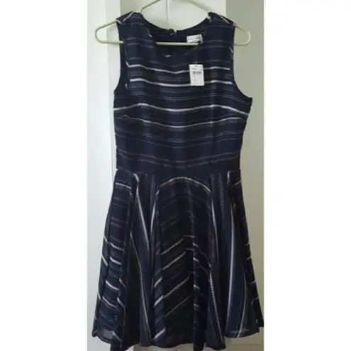 Maison Jules ✨ Happy Dotted Stripe flare dress✨