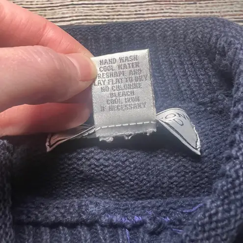 VTG Norton Studio Knit Sweater Womens S Stars Stripes Red Navy Blue Patriotic