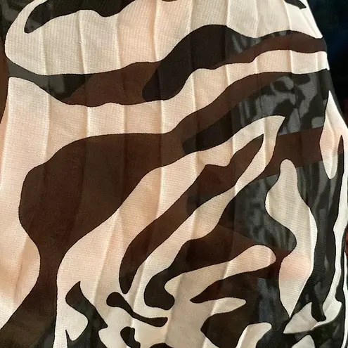 Black and White Zebra Print Trapeze Dress