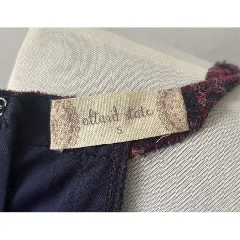 Altar'd State ALTAR’D STATE maxi DRESS Long Navy embroidered sheer halter sz S, beach boho