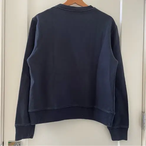 Acne Studios Banana Emoji Embroidered Black Yellow Crewneck Sweatshirt Size S