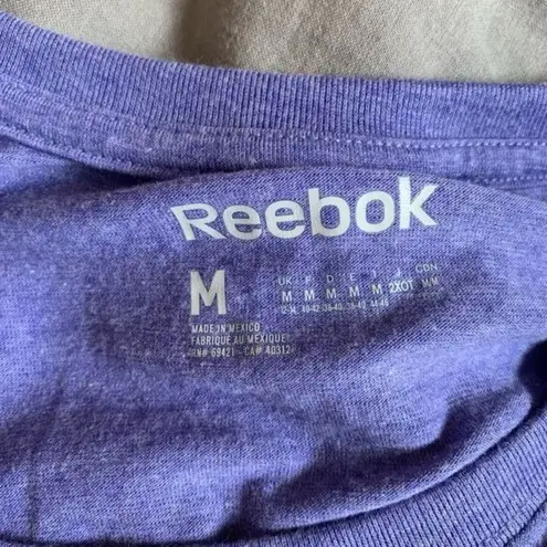 Reebok  Purple T-shirt Work Out Warm Up