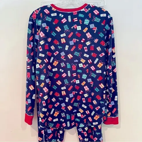 Cuddl Duds Cuddl Duds 2 Piece Pajamas Set Women's Small Navy Brushed Sweater Knit Jogger