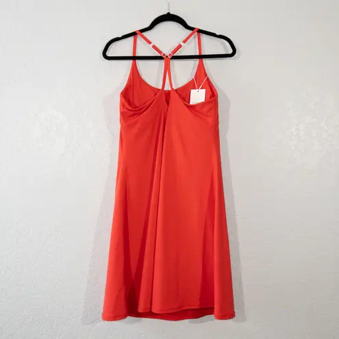 Halara NWT Poinsettia Red Softlyzero Backless Cut Out Active Dress Size Large