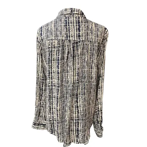 Holding Horses Anthropologie Sammie Print Long Sleeve Button Down Shirt Size 8