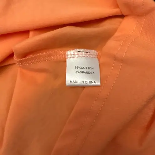 Herou Tank Dress Casual Sleeveless Knit Summer Dress XXL Orange Peach Color Boho