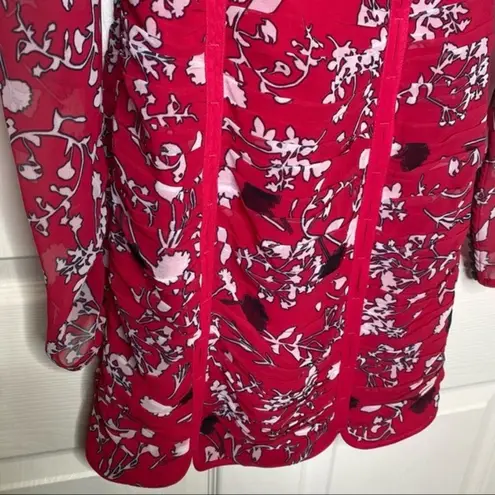 Self Portrait Self-Portrait One Shoulder Floral Print Mini Dress Size 2