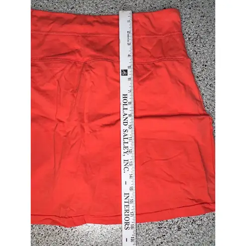 Slender Shapes Coral Athletic Skort Size Large Red