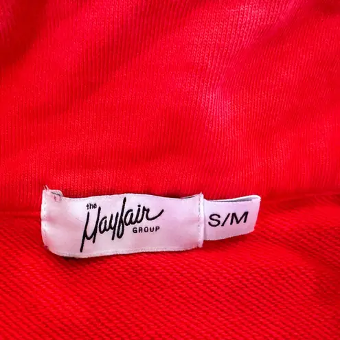 The Mayfair Group mental health Full Zip Tracksuit sweatshirt red size s/m Size M