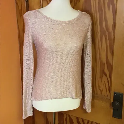 Pink republic NWT Pink Feminine Lace back Sweater