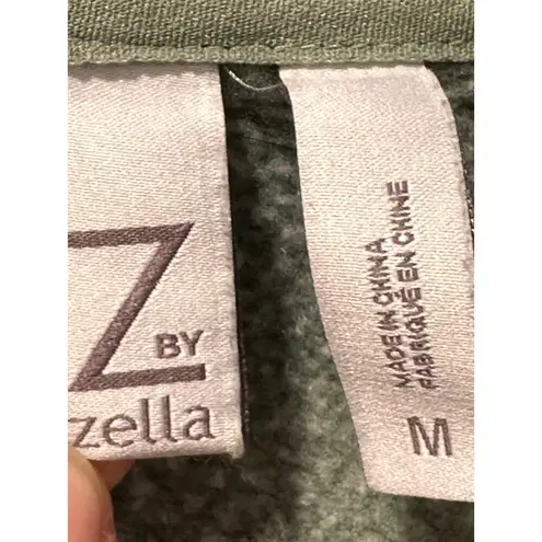 Z By Zella Sweater Cardigan Green Agave Shooting Star Drape Pullover Size M