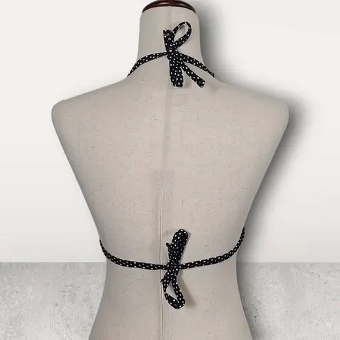 NWT InMocean Fixed Triangle Push Up Bikini Top Black & White Stripes Size Small