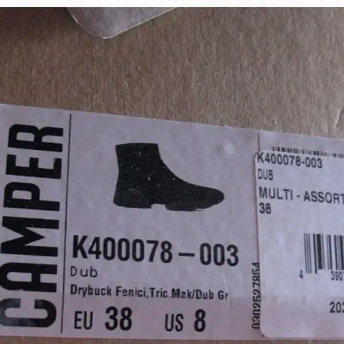 NWT Camper Tan Green Sneaker Boots Booties Green Size 8