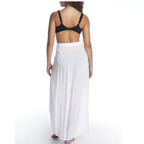 Elan  White Tie Waist Beach Cover Up Pants