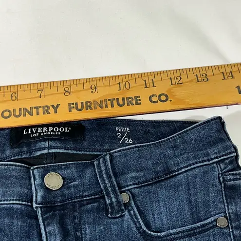 Liverpool LOS ANGELES ANKLE SKINNY JEANS WOMENS DARK WASH DENIM PETITE 2/26 A90