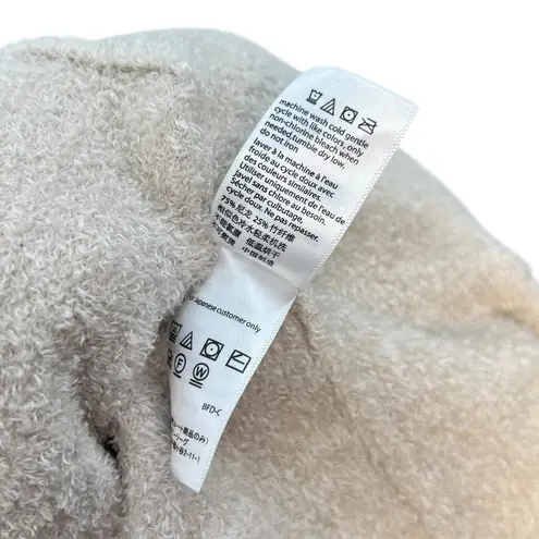 Barefoot Dreams CozyChic Lite Cardigan Ribbed Edge Cream Ivory Size Large