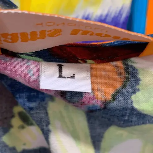 Jams World Hattie Coral Abyss Navy Dress Large Colorful Bird Animal Print Floral