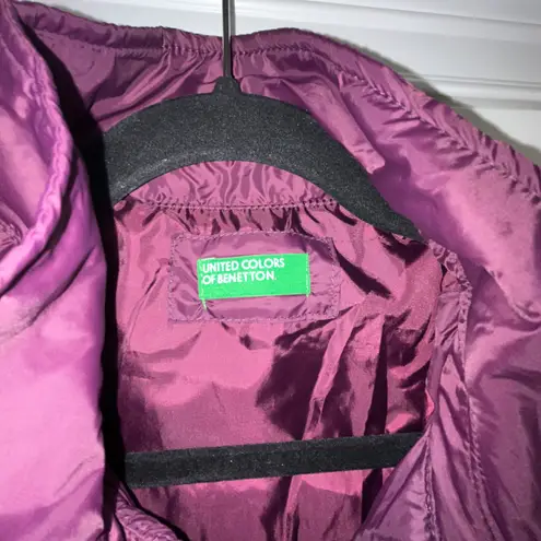 United Colors Of Benetton Snap Button Front Lightweight Puff Coat Jacket