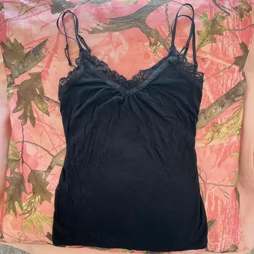 EXPRESS y2k vintage  black lace cami top