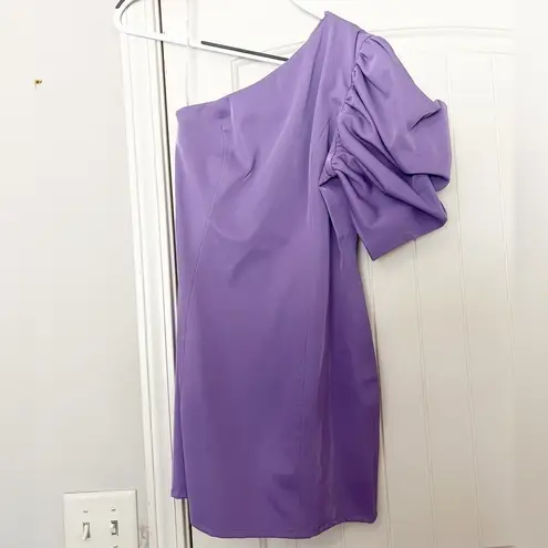 Elliatt Pandorea Vegan Leather One Shoulder Mini Dress