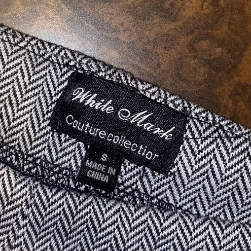 White Mark Couture Collection Jacquard Slim Pants