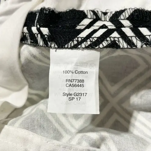 J.Crew  Printed Chino Shorts 3 Inch Inseam 100% Cotton G2317 Black White Size 00