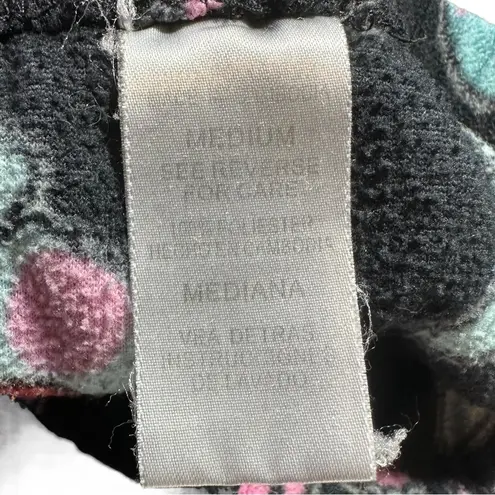 Vintage Y2K Happy Bunny Black Fleece Sleep Pajama Pants Medium