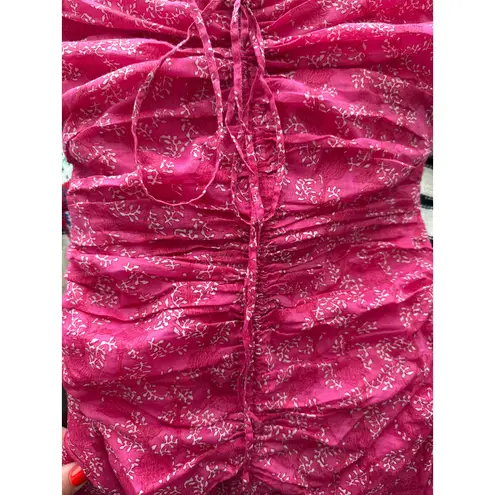 Isabel Marant Etoile Ilanka Dress Fuchsia Size 34