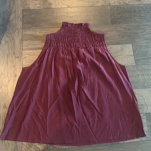 Grade & Gather NWT Boutique Burgundy Sleeveless Top Sz M